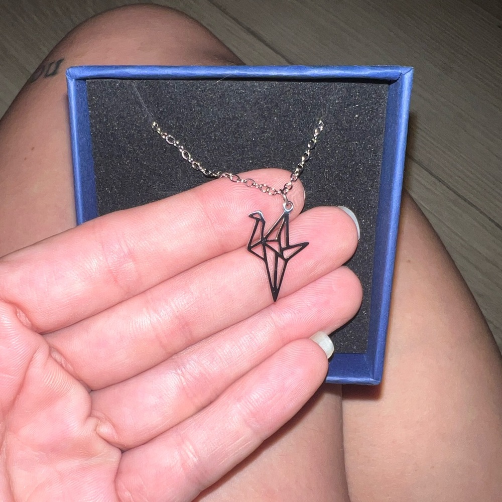 Origami Crane Necklace
